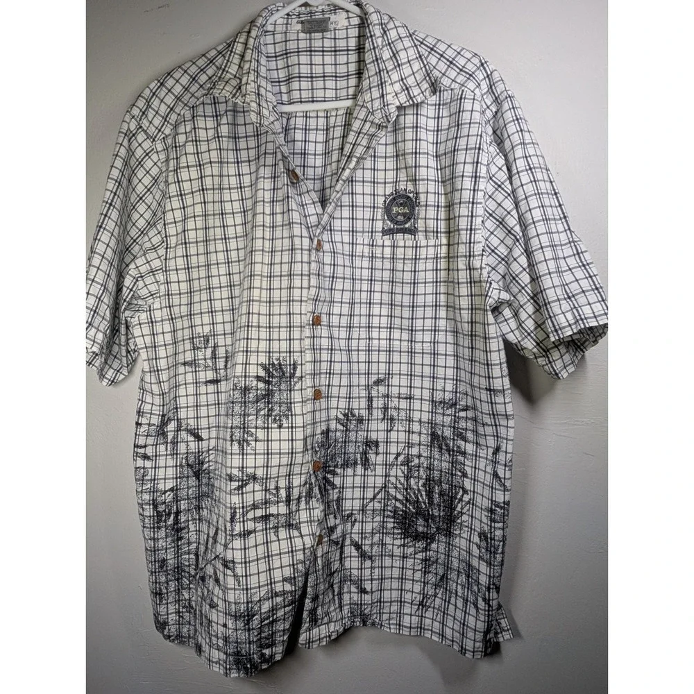 Large Men's ANTIGUA Hawaiian‎ Shirt